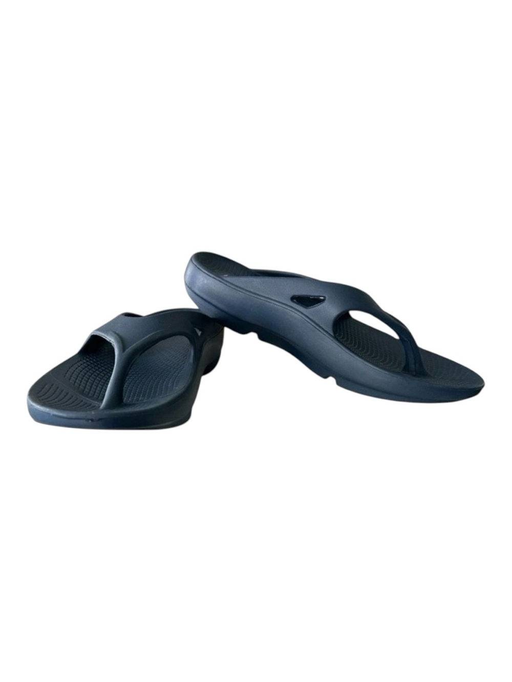 HUHV Recovery Flip Flops Arch Support Comfort Navy M8 W10 Orthopedic Sandal